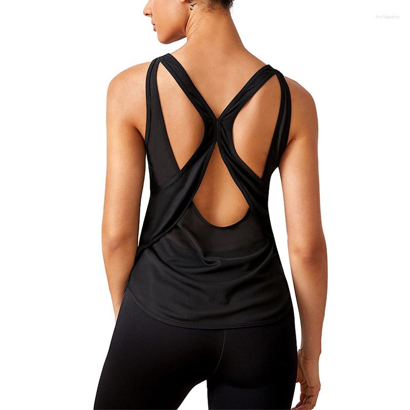 

Active Shirts Women' Yoga Shirt Sexy Short Sleeve T-Shirt Sport Top Cover Up Quick Dry Gym Clothes Running Fitness Tank Sportswear, As show