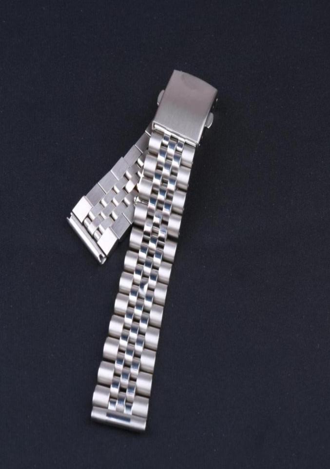 

Watch Bands 18mm 20mm Sliver Straight End Stainless Steel Jubilee Style Bracelet For1568758