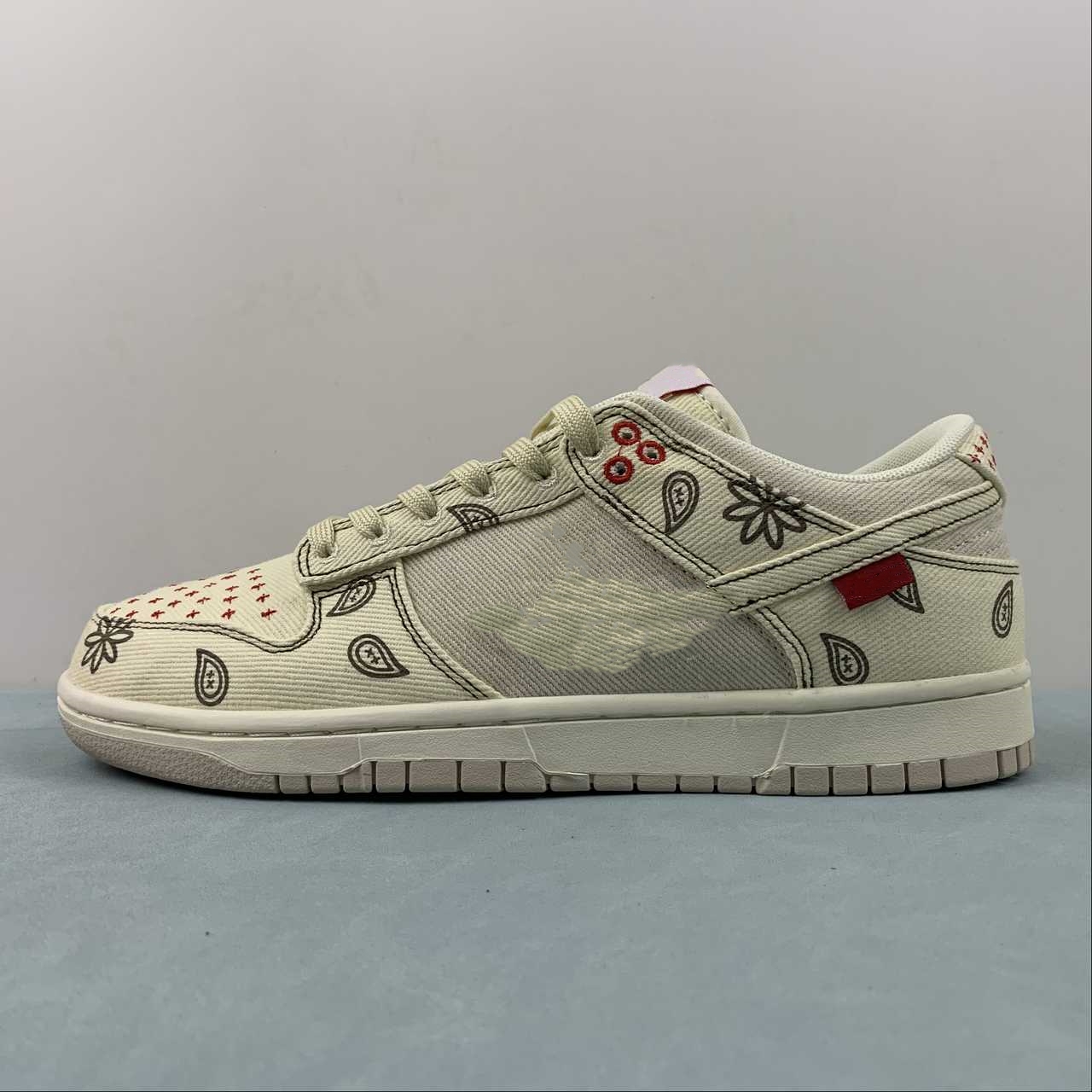 

Basketball Shoes Dnks Low Beige Red OG Rte Designer Outdoor Shoes Sneaker Sports With Original Box