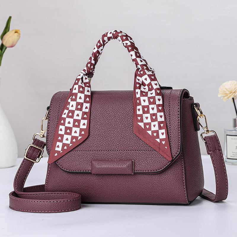 

Shoulder Bags Women's Bag 2023 Fashion Retro Ribbon Portable One-shoulder Cross-body Small Square