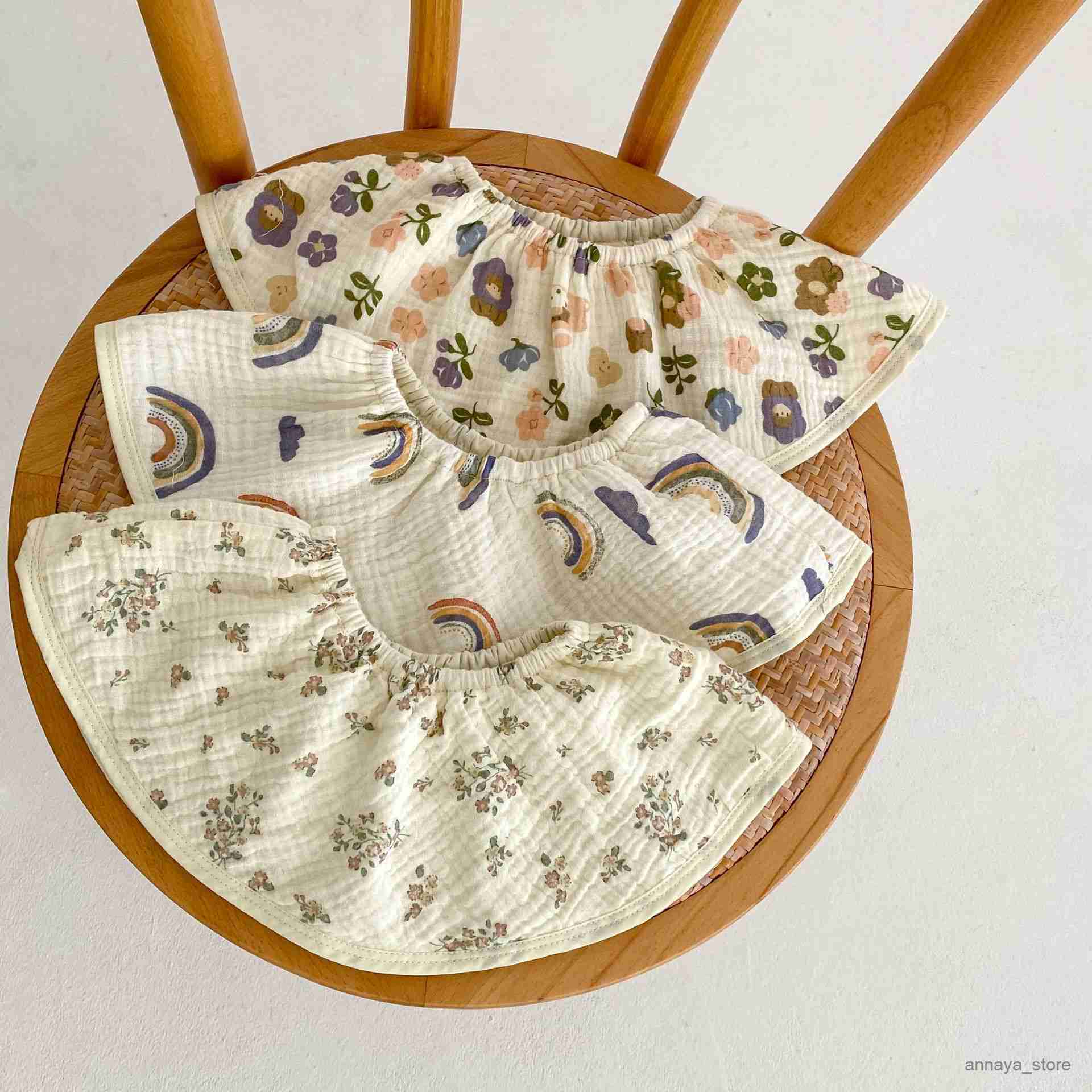 

Bibs Burp Cloths Cotton Gauze Baby Bibs 360 Flower Newborn Bib Infant Burp Cloths Toddler Kids Saliva Towel Baby Feeding Drool Bibs R230628