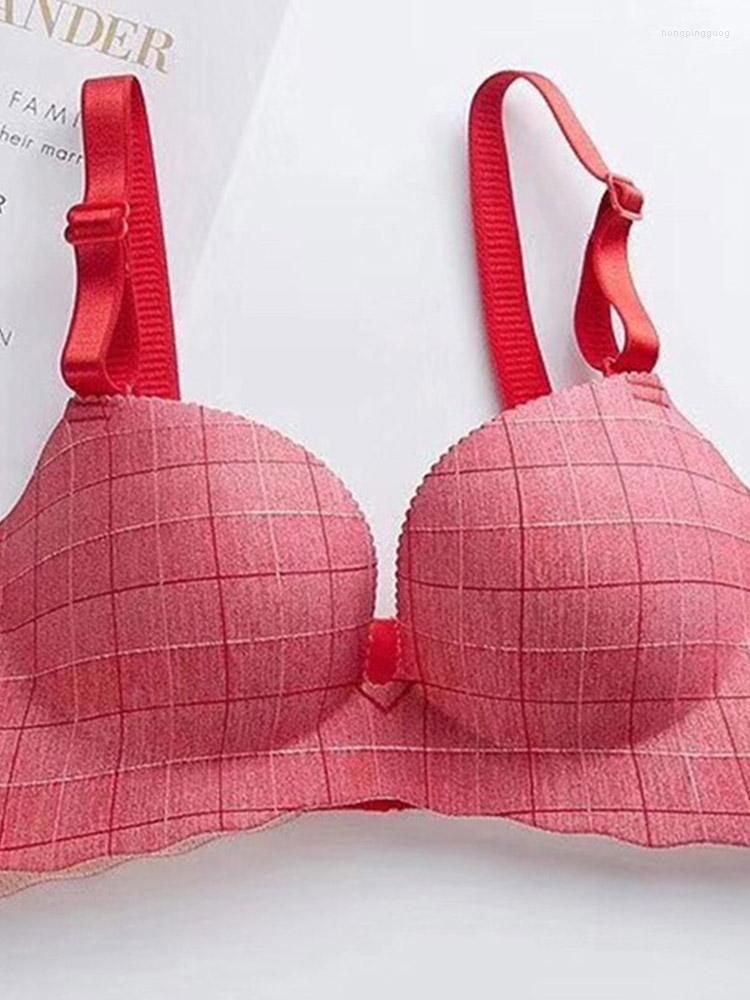 

Bras Wire Free Comfort Women Sexy Push Up Lingerie Plunge For, Pink