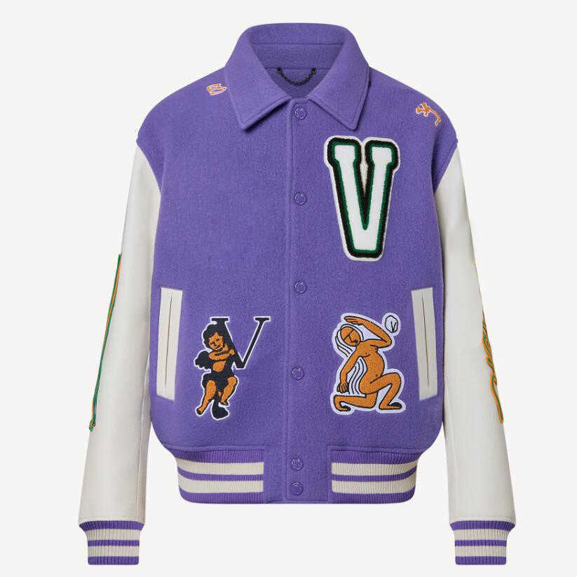 

22 Women' Loose Brand Tweed Jacket With Multi-Patches Mixed Leather Unisex Vintage Designer Bomber Coat Girls Milan Runway Designer Long