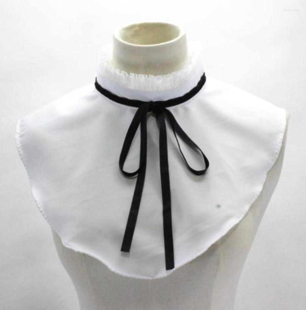 

Bow Ties Vintage White Fake Collars For Womens HalfShirt Blouse Sweater Decorative Detachable Collar Necklace Bowknots False7327135