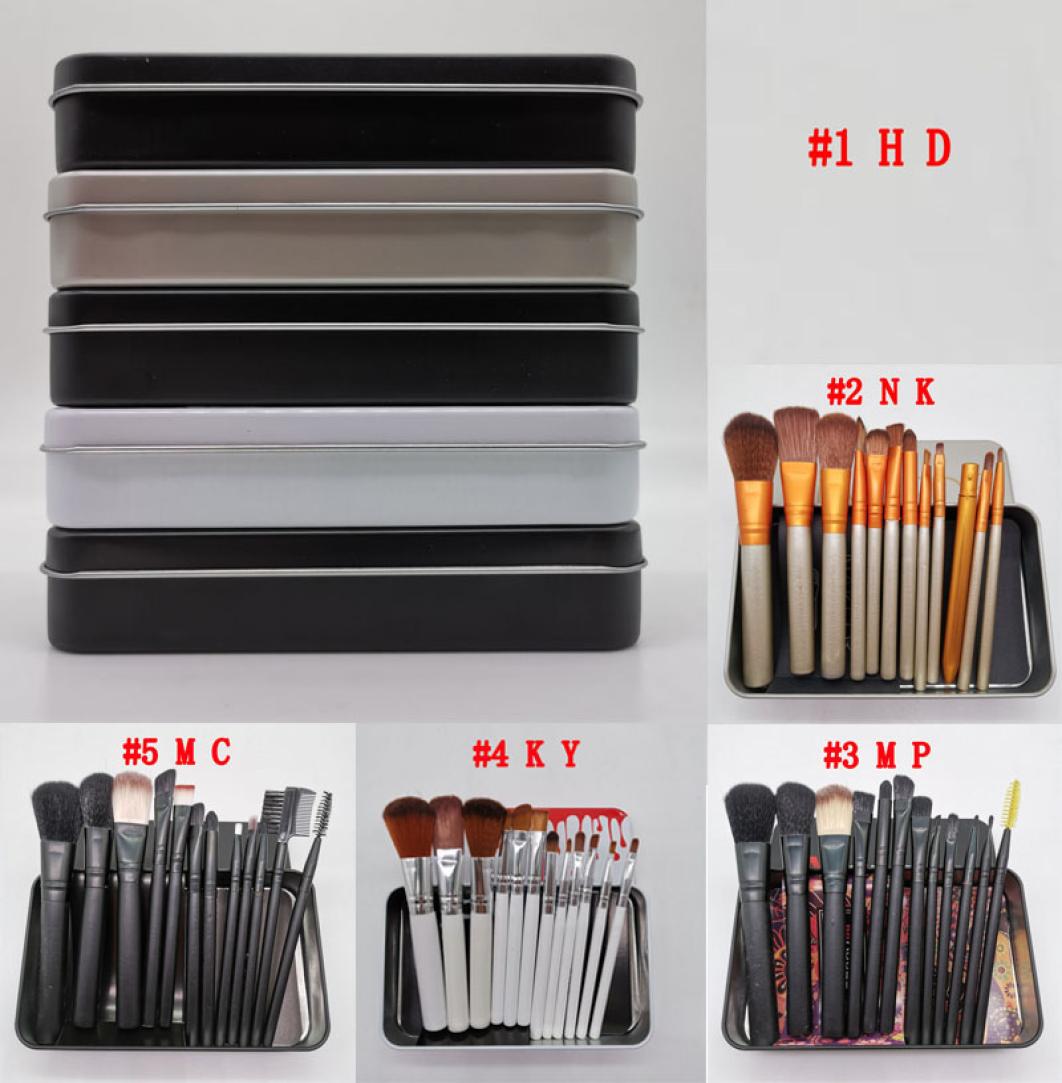 

Brand Makeup 12 Pcs Makeup Brush set Foundation Concealer Blush Eyeshadow Lip Brush Cosmetics Makeup Brushes Kit Beauty Tools DHL4663249