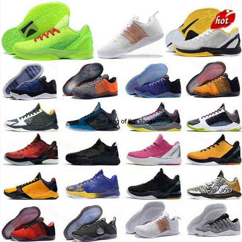 

2023 Top High Basketball shoesNewest Quality Black Mamba 11s Shoes 5 Low Men Gold All-star 6 Protro Grinch Green Apple V, Color 1