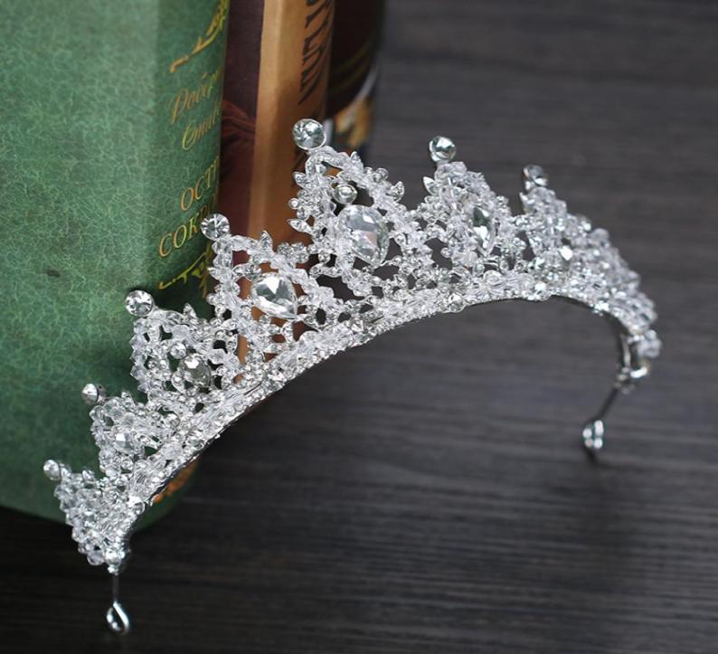 

Baroque Bridal Crowns Hairbands Silver Gold Wedding Tiaras Headbands Crystal Women Party Diadem Queen Crown Tiara Wedding Hair Acc9043670