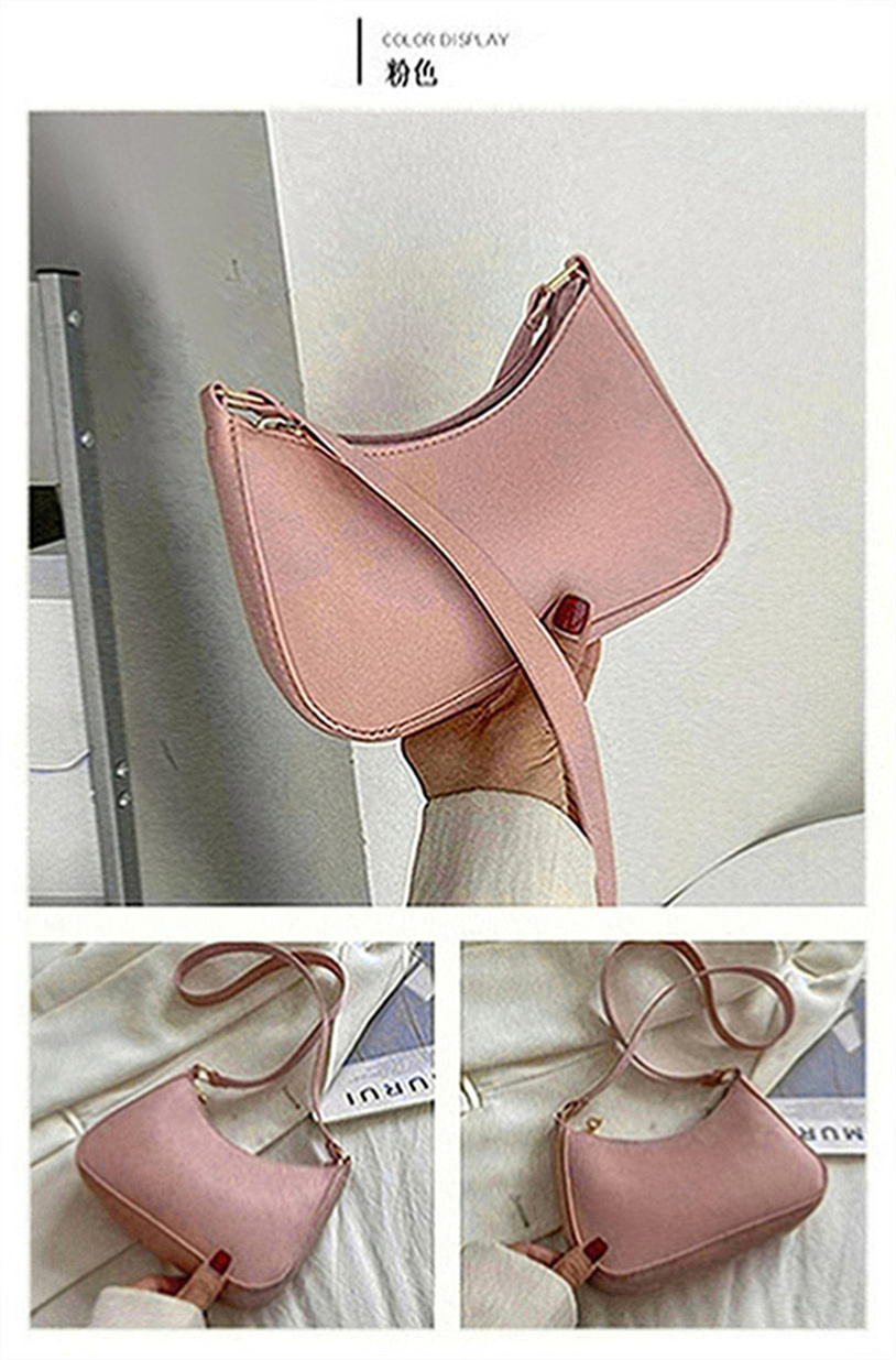 

New Handle Bag Women Retro Handbag Pu Leather Shoulder Totes Underarm Top Handle Bag Female Small Subaxillary Bags Clutch a311