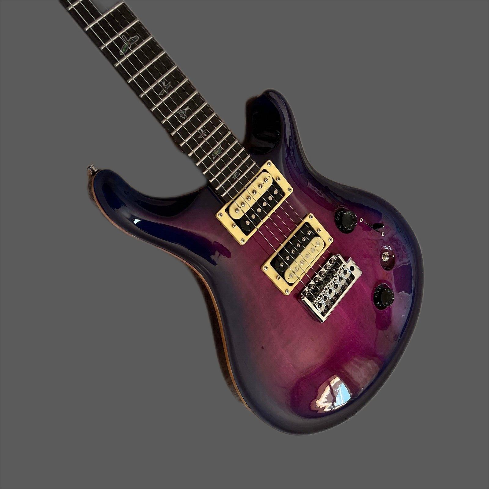 

Custom mahogany solid beige top body bridge vibrato, prs electric guitar