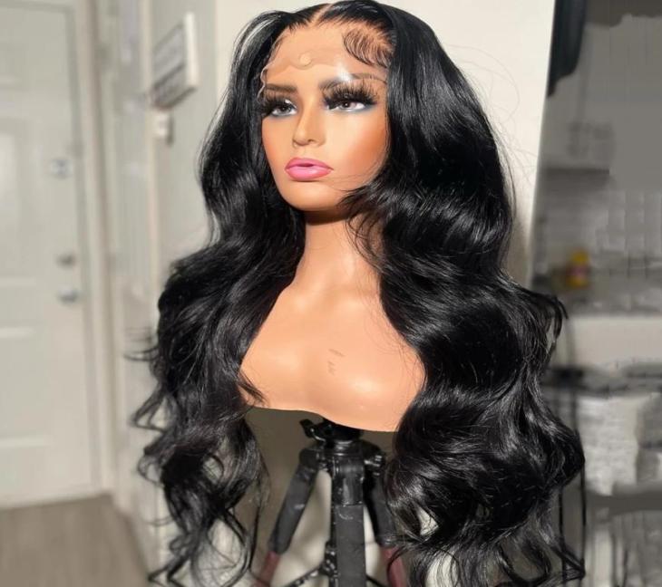 

Body Wave 360Lace Front Wig 13x4 Lace Frontal Human Hair Wigs For Black Women 30 Inch Brazilian Pre Plucked Hd Loose Deep Wavy Wig7241750, Ombre color