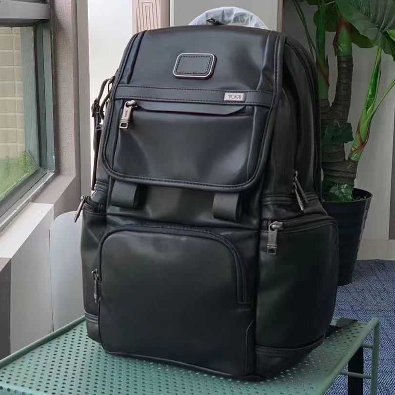 

designer bag TUMI Tuming Backpack 9603174DL Men's Genuine Leather One Shoulder Laptop Business Computer Travel Bag, Black