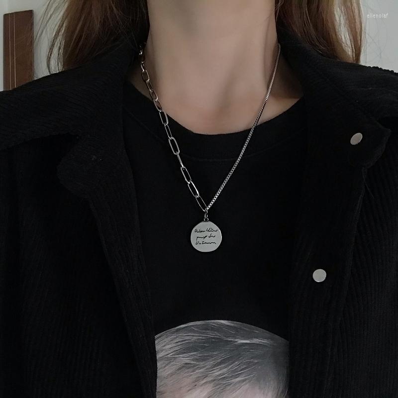 

Chains Retro Hip Hop Necklace Female Trend Simple Cold Wind Niche Design Sense Clavicle Chain Accessories