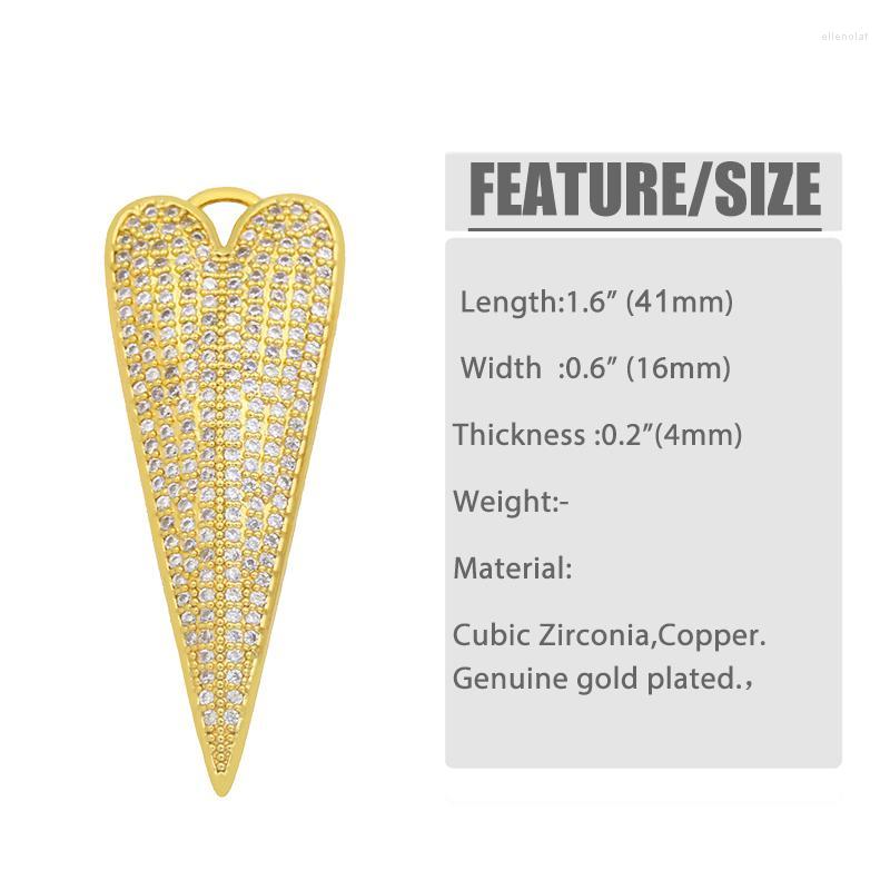 

Pendant Necklaces Brass Cubic Zirconia Large Fe Gold Plated Leaf Pendants Big Medallion Jewelry Accessories Pdta395Pendant Gord22
