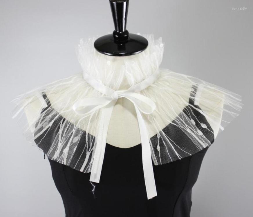 

Bow Ties Linbaiway Women Lace Fake Collars Shawl Necklace Choker Ladies False For Half Shirt Dress Detachable Collar Neck Ruff Don8940850