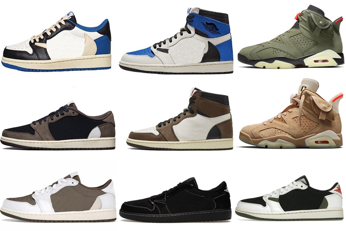 

2023 Release 1 Low OG Black Phantom Travis Shoes Fragment 1S Reverse Mocha TS Military Blue Cactus Jacks Sail Dark WMSN Olive Scotts Sports Sneakers Size 36-47, 19