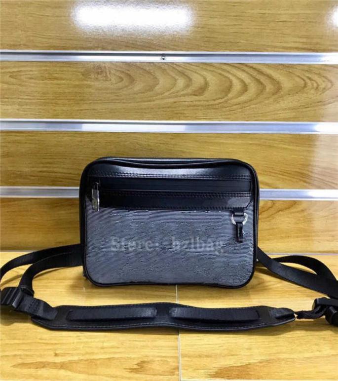 

Expandable Messenger Mens Bag GrayBlack Textile Handbag With Metallic RainbowColored Label Cross Body Bag M556987146696, Chocolate