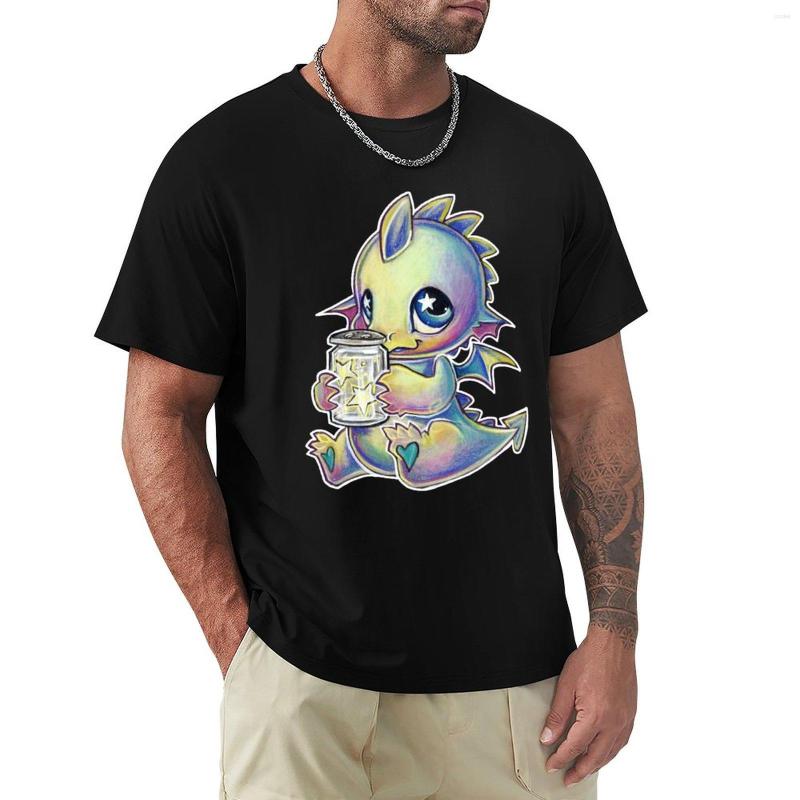 

Men's Polos Starlight Dragon T-Shirt Vintage T Shirt Black Shirts Men, Gray