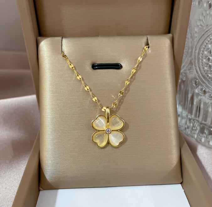 

Fashion Classic 4/Four Leaf Clover Necklaces Pendants 18K Gold Plated Gift Red Luxury Jewelry Designer Jewellery Chain