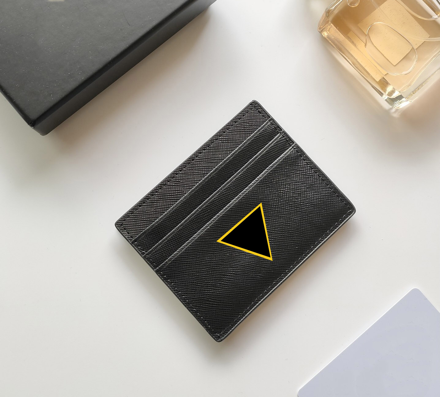 

wholesale fashion black ID credit Card Holders woman mini wallet leather men Designer pure color Double sided, Pp-small silver sj
