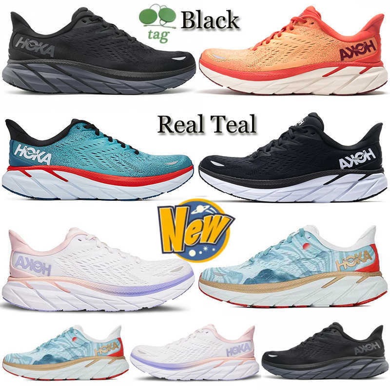 

Black White Hoka Bondi 8 Outdoor Shoes Hokas One Clifton 8 Shock Absorbing Road Carbon X2 Men Women Running Sneakers Trainers with Box, #1 36-45