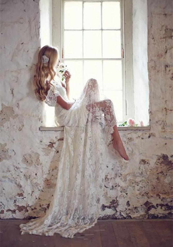

Cheapest 2019 Summer Lace Wedding Dresses Off Shouolder Zipper Back Long Bridal Dresses China 9256894, Water melon
