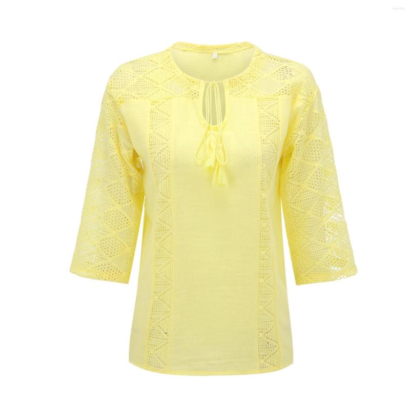 

Women's Tanks Women's Solid Color Lace Stitching U Neck Cropped Sleeve T Shirt Extra Small Woman's Tops Womens For Juniors, Blue