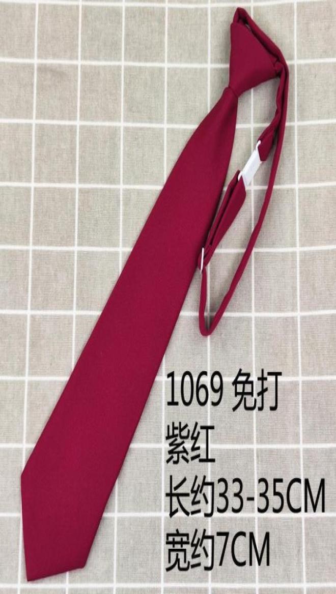 

Neck Ties Fine Twill Uniform Fabric Full Polyester Knot Short Necktie Female Black Student Male Pography Prop Decoration7220020