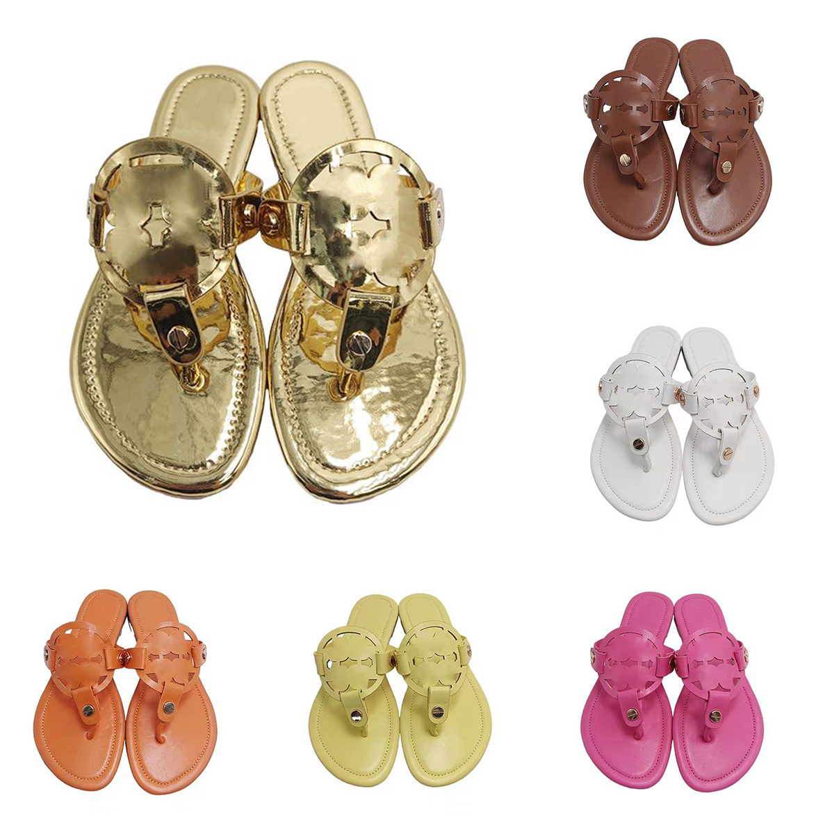 

miller metallic snake leather Slippers for women designer embossed slides Black White Silver Brown Pink Red Gold womens outdoor indoor sandals flat Flip flops, Color#4