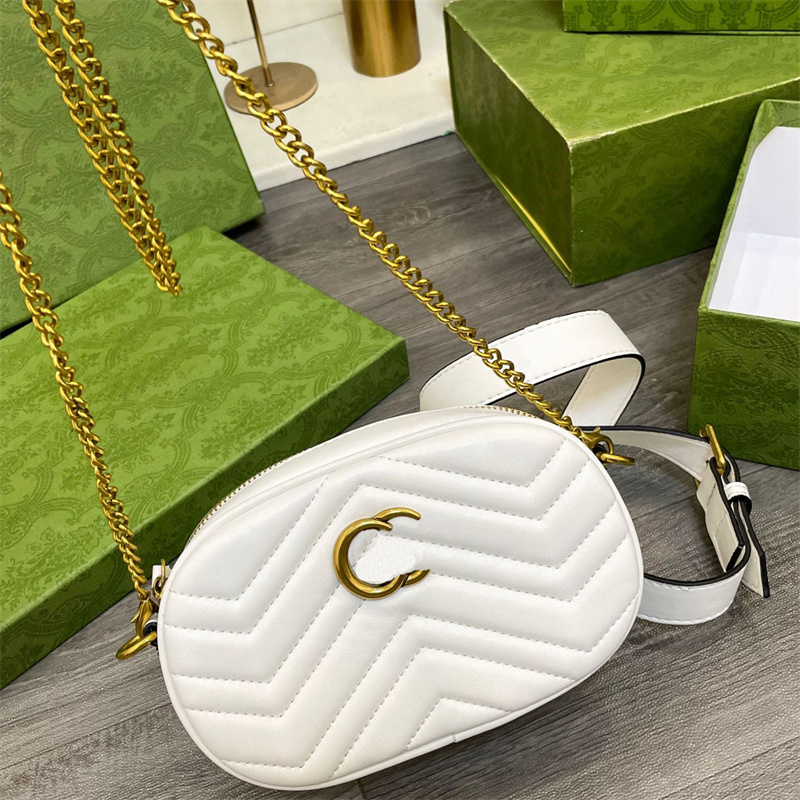 

Mini Ladies Bum Bag Marmont Fannypacks Luxury Brand Waist Bags Fashionable Chest Bags Woman Belts Bags Classic Versatile Crossbody, Black