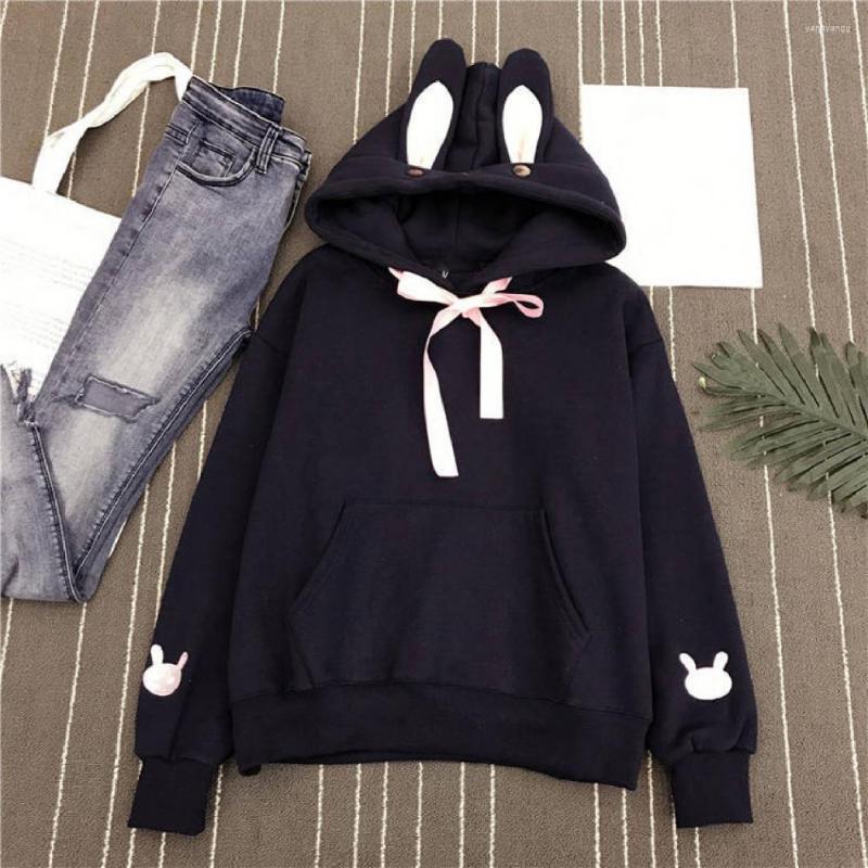 

Women's Hoodies Long Sleeve Comfortable Ear Decor Sweatershirt For Daily Life, Pink