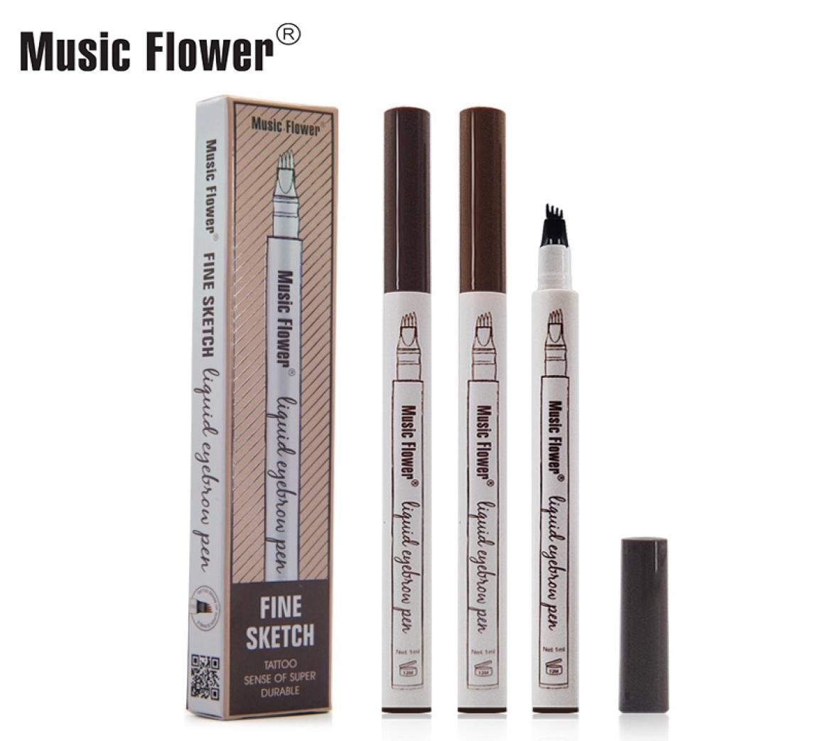 

Music Flower Waterproof Microblading Eyebrow Tattoo Enhancers Ink Pen Ultrathin Carving Eyebrow Tattooing Pencil Sweatproof 4 He9054224, Army green