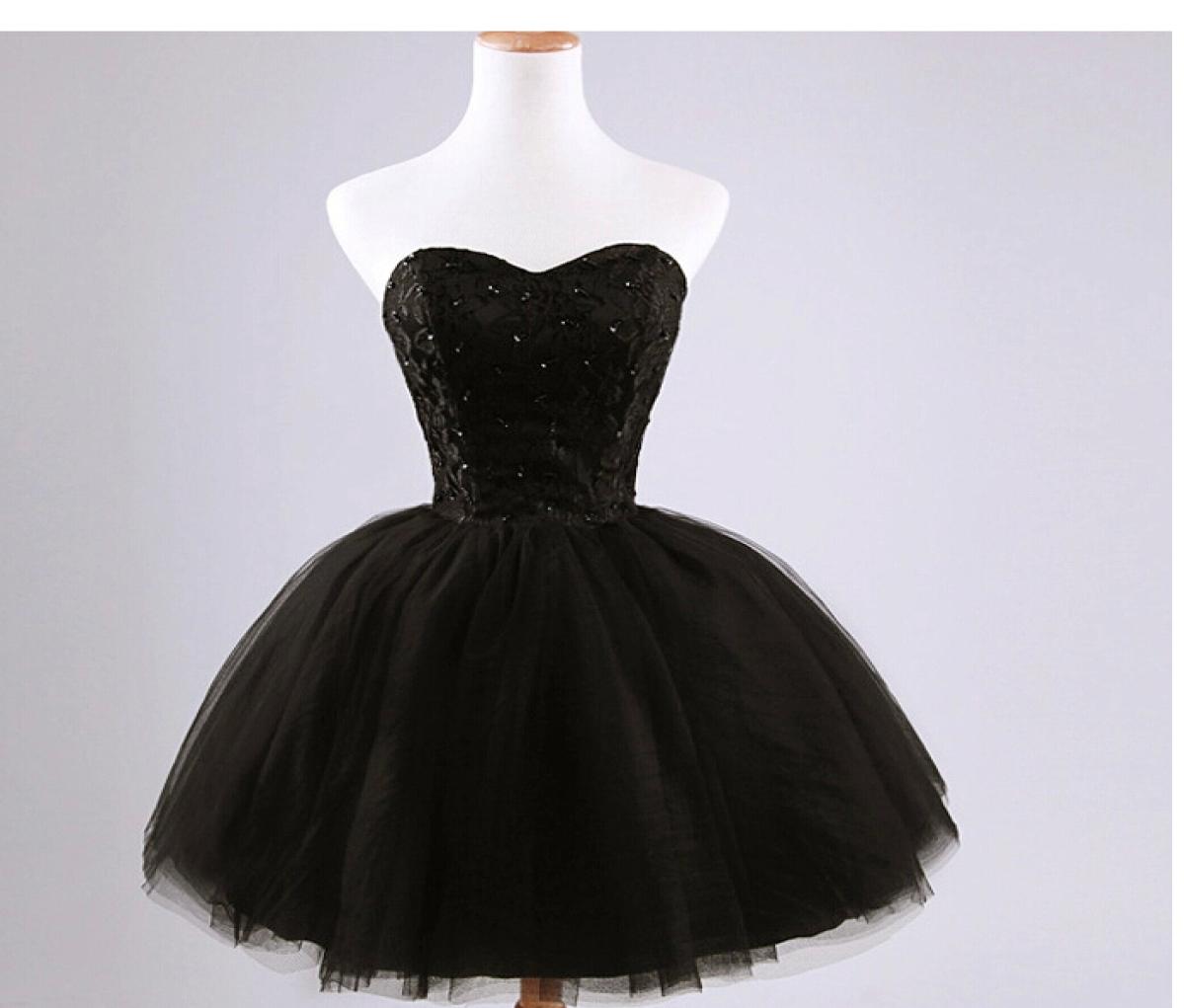 

New arrival elegant women short prom dress black lace up princess sweetheart beading fashion women black prom dress1667545, White