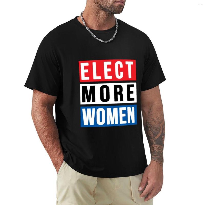 

Men' Polos Elect More Women 2023 T-Shirt Summer Top Cute Clothes Quick Drying Shirt T-shirts For Men Cotton, Black