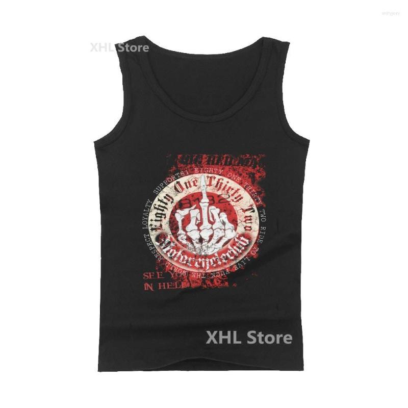 

Men's Tank Tops 2023 Gesture Hand Bone Logo Vest Fashion Short Sleeve O-neck Uniex Casual T-shirt, Black