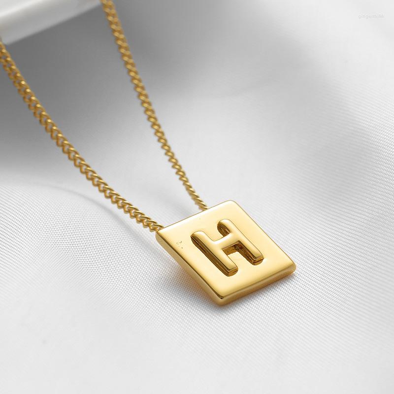 

Chains Letter Necklace Jewelry Tide Brand Classic Square For Women