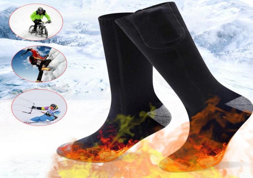 

Unisex Electric Socks 2200m Charging Thermostat Lithium Battery Heating Socks Can Be Washed And Warm2990032, Red
