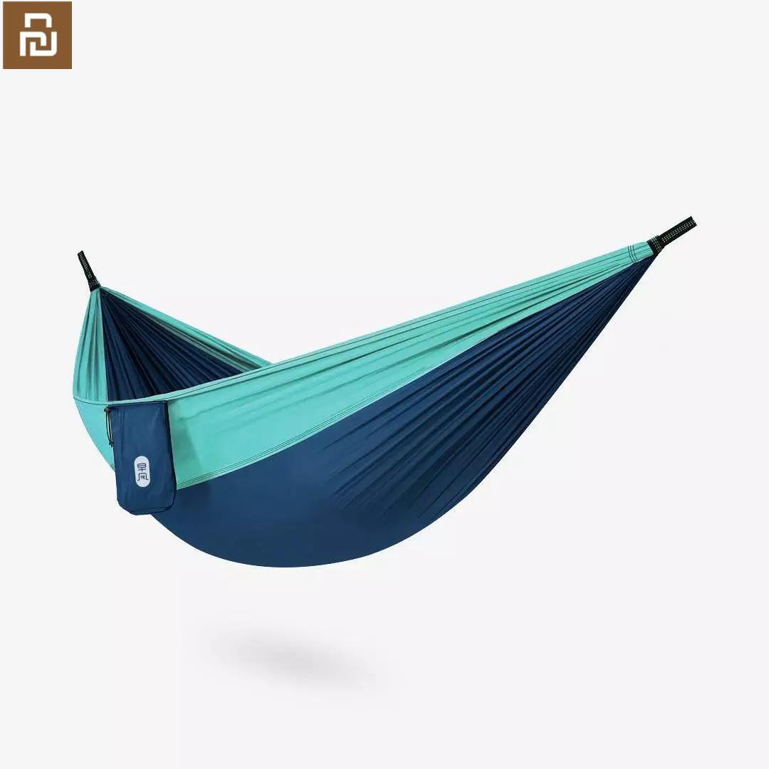 

Accessories Youpin Zaofeng Hammock Swing Bed 12person Antirollover Hammocks Max Load 300kg for Outdoor Camping Swings Parachute Cloth