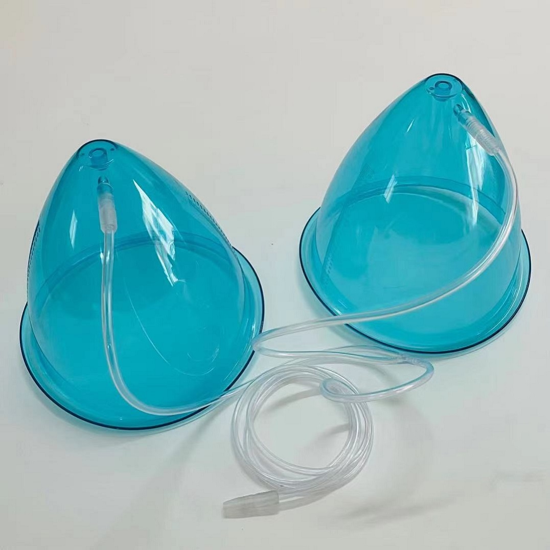 

180ml Largest XXL Size Plastic Blue Big Cup For Colombian Butt Lift Treatment Buttock Breast Enlargement Vacuum Suction Machine 2pcs