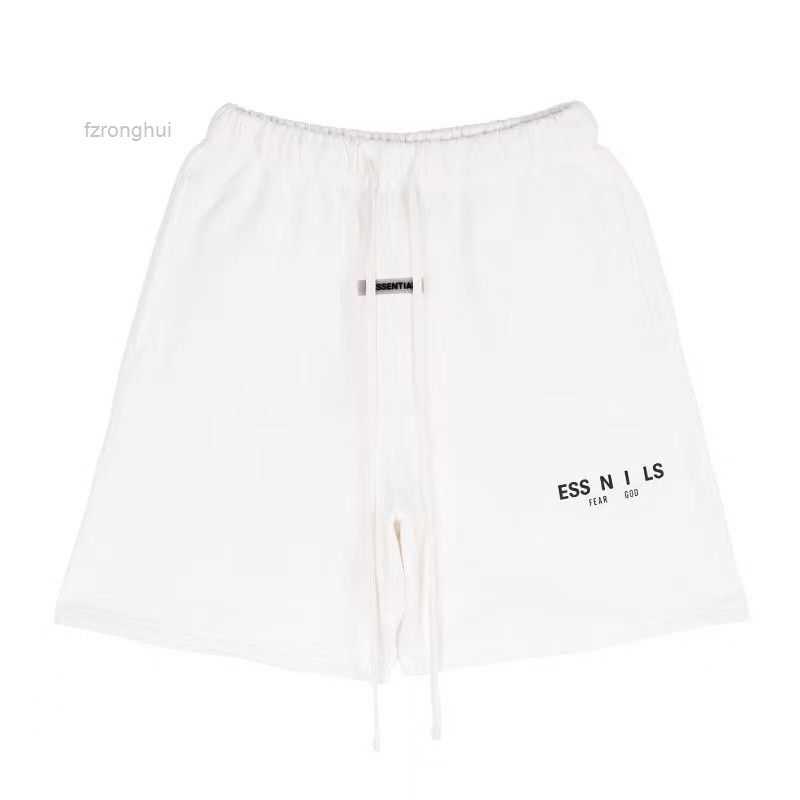 

2023 Reflective High Street Shorts Men's Casual Sports Pant Loose Oversize Style Drawstring Short Pants Trend Designer Ess 2 JAQV, Light grey
