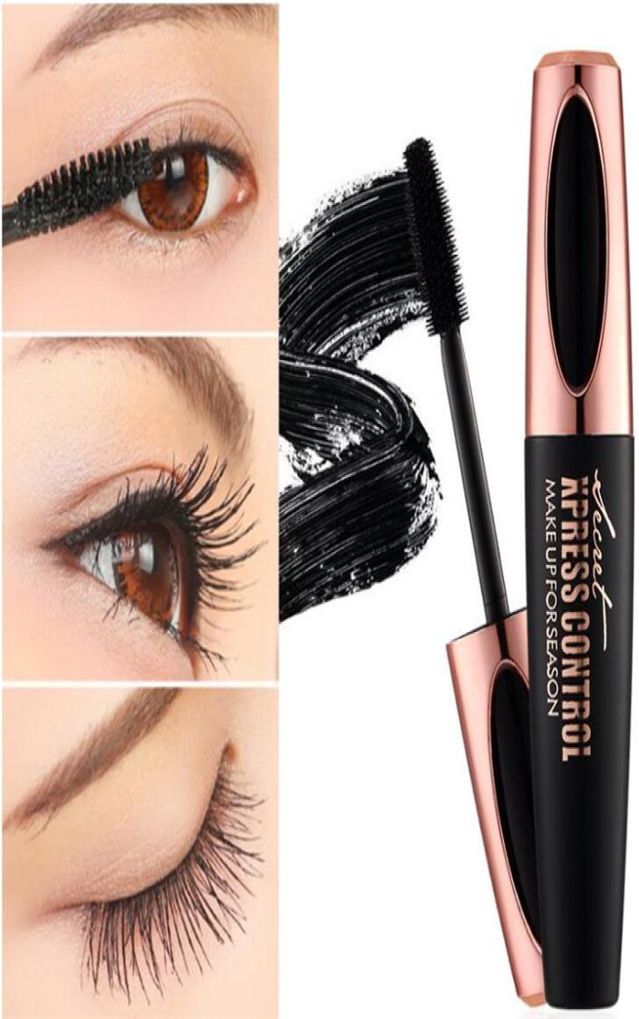 

Original MACFEE Silk Fiber EyeLash Makeup Waterproof Silicone Brush Head Mascara Lengthening Thicker Mascara DHL 5794860, Black