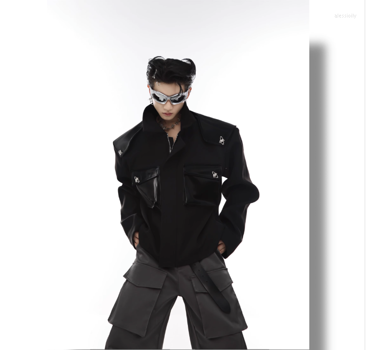

Men's Jackets C06288 Fashion Men's Coats & 2023 Runway Luxury European Design Party Style Clothing