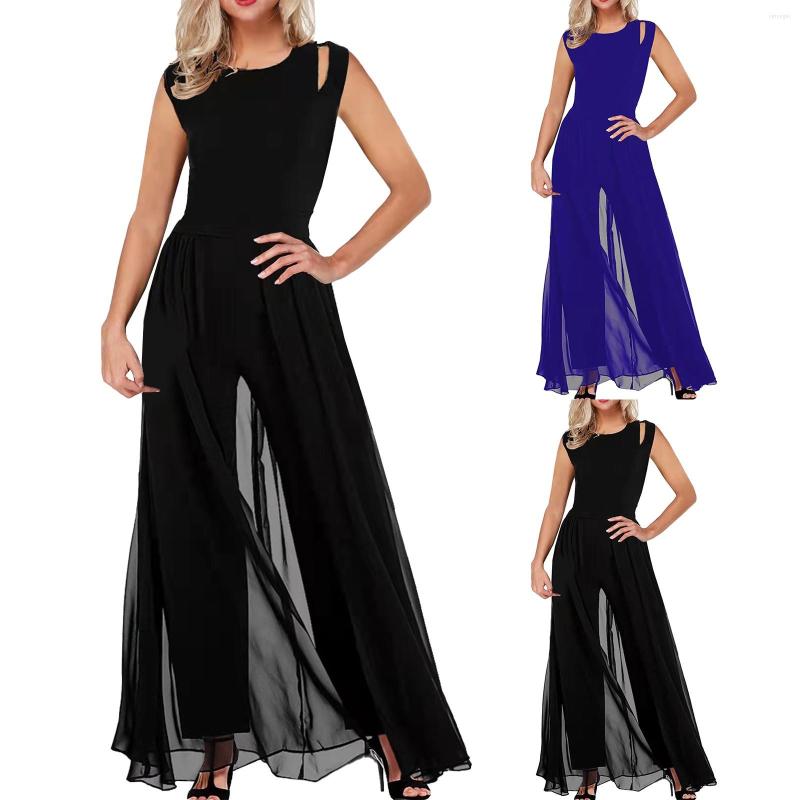 

Men's Pants Solid Color Jumpsuit Straight Simple And Exquisite Design Sweat Suit Rompers For Women, Black