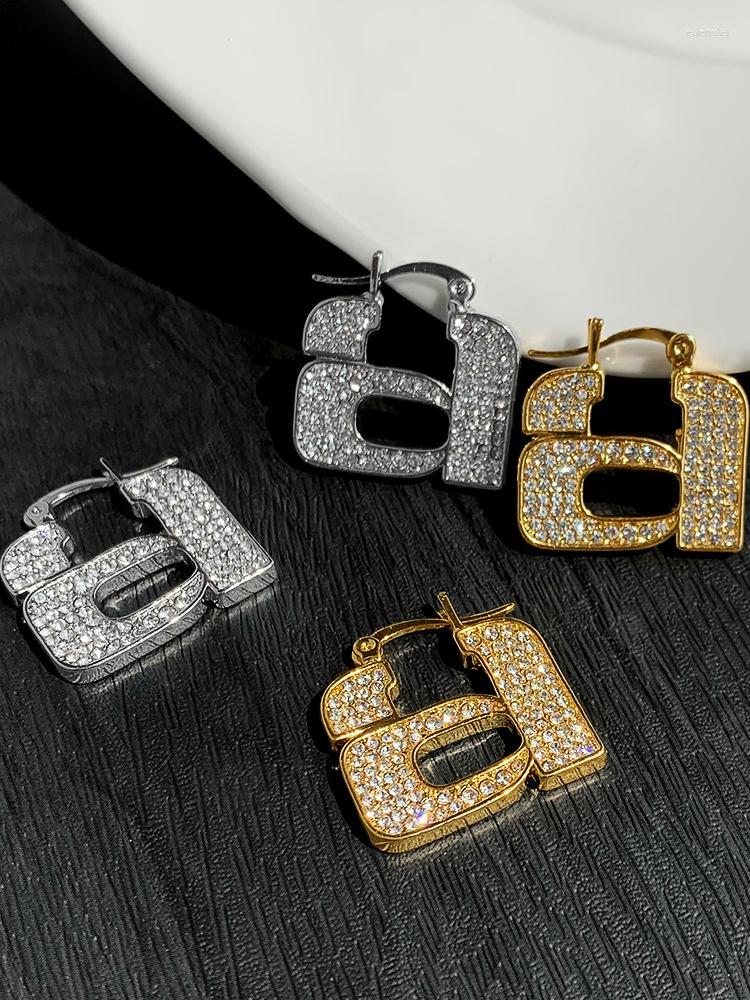 

Hoop Earrings Timeless Wonder Shiny Zirconia A Statement For Women Designer Jewelry Punk Runway Goth Ins Top 8422