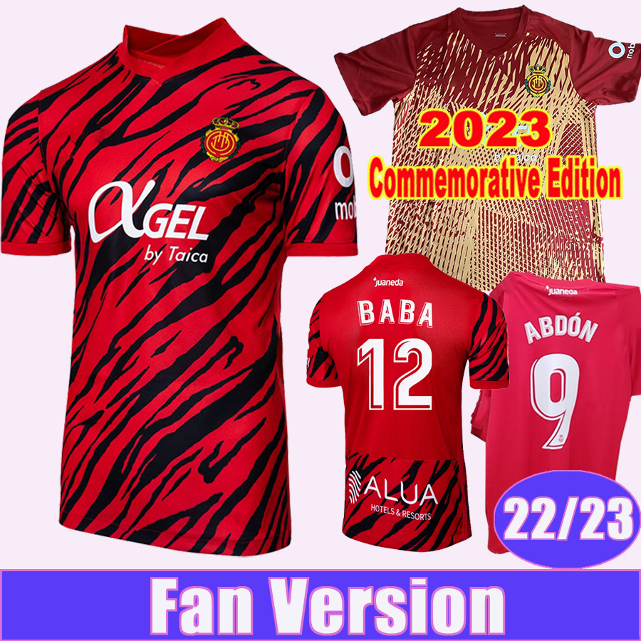 

2023 RCD Mallorca Mens Soccer Jerseys Commemorative Edition 22 23 SANCHEZ ABDON A. RAILLO VALJENT MURIQI BABA GRENIER Home Football Shirts, Qm11097 22 23 home l. lig. patch