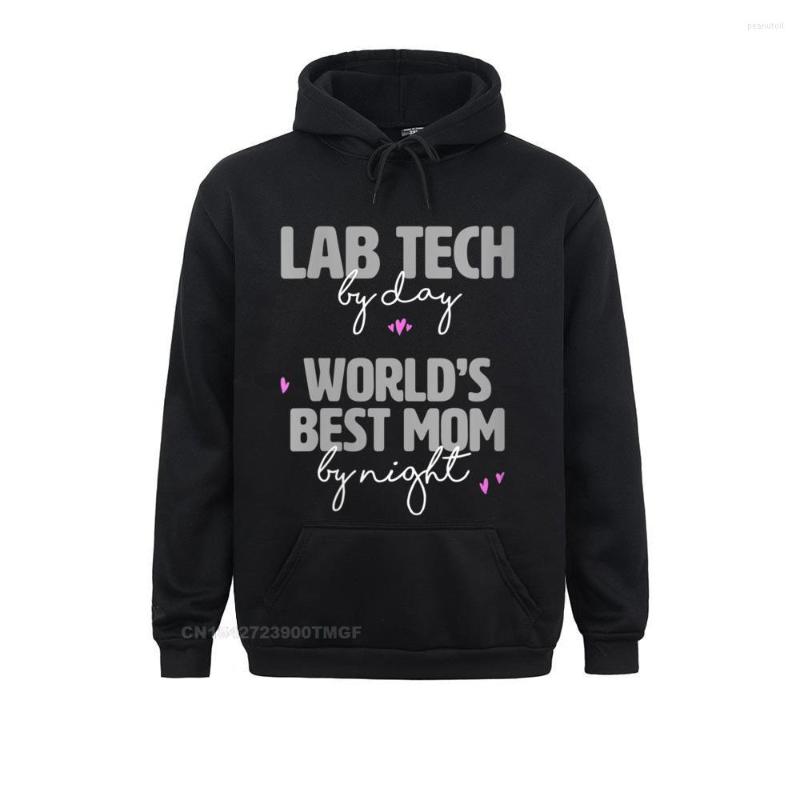 

Men' Hoodies Fitness Tight Womens Lab Tech By Day Mom Mother Mama Female Scientist Streetwear Hoodie Men Latest Autumn Hoods, Black