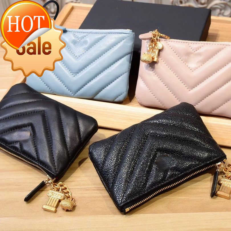 

Brand Designer Brand Wallet Card Bag 2023 New Men's and Women's Universal Fashion Texture Purses Multifunctional Zipper Purse Gift Box Packaging Factory Direct Sale, Blue