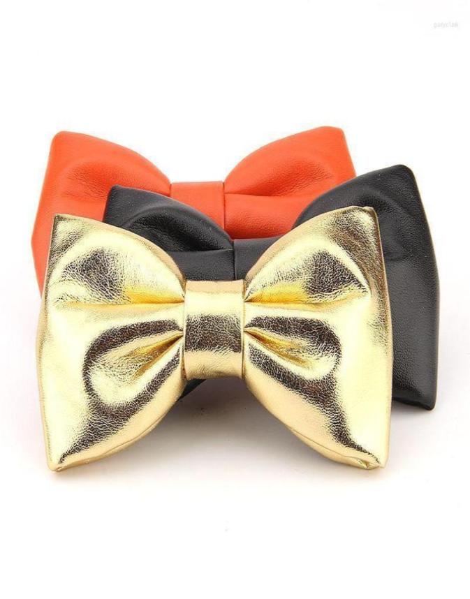 

Sitonjwly Mens PU Leather Bow Ties Banquet Groom Necktie Bowtie For Wedding Party Bowties Gravatas Slim Cravat Accessories Neck2591100