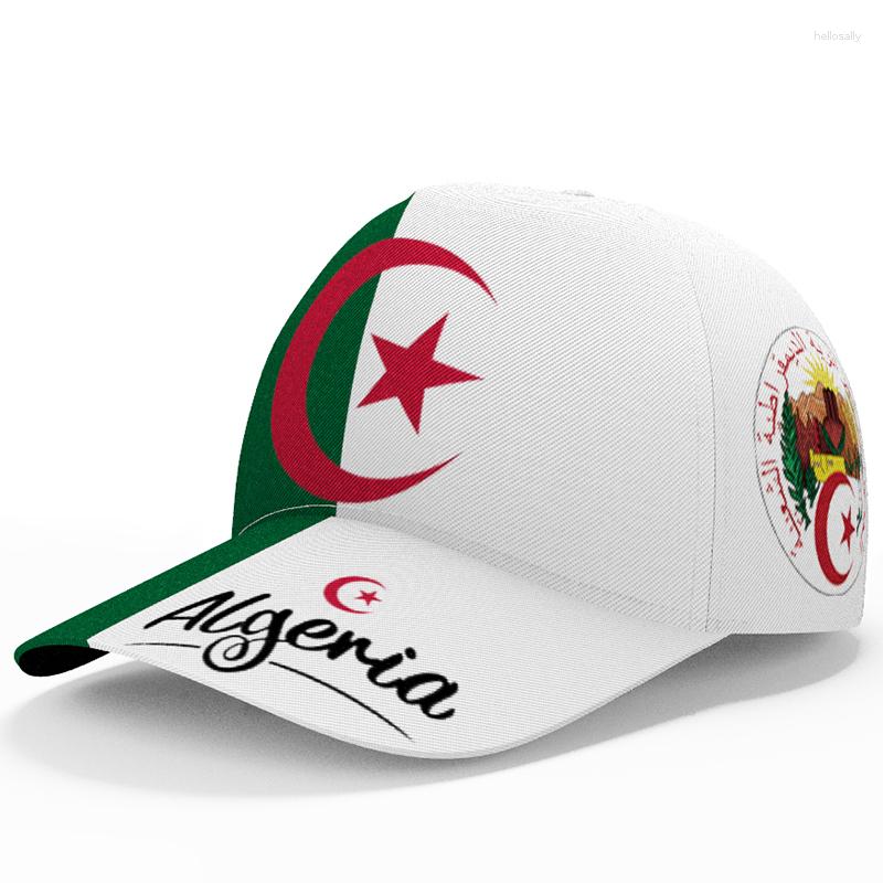 

Ball Caps Algeria Baseball Cap Free Custom Name Number Dza Hat Islam Logo Arabic Algerie Arab Text Alger Travel Flag Algier Po Headgear, Style 1