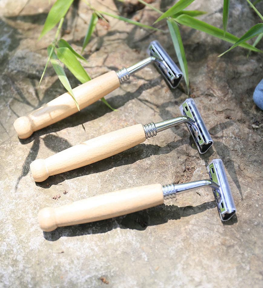 

Men Shaving Straight Razor Disposable Wood Handle Shaver Salon Barber Shaver Manual Shaving For el Travle Tool RRA16297956214