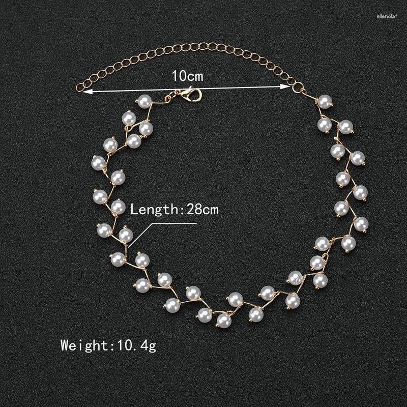 

Choker Chokers Vintage Simulated Pearl Chocker Necklace Cross Beaded Necklaces Pendant For Women JewelryChokers Gord22